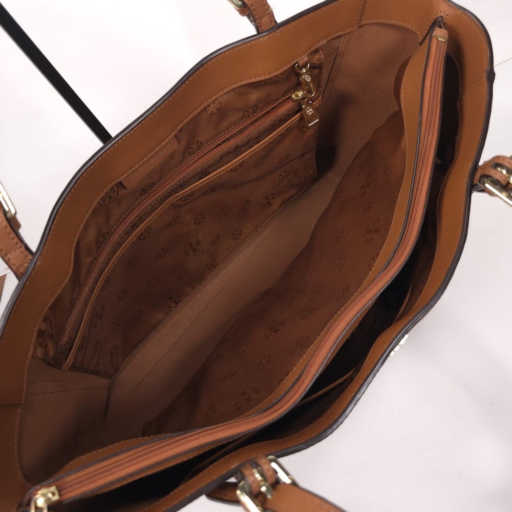 TORY BURCH Brown Leather Large York Buckle Tote‎ - Picture 11 of 15